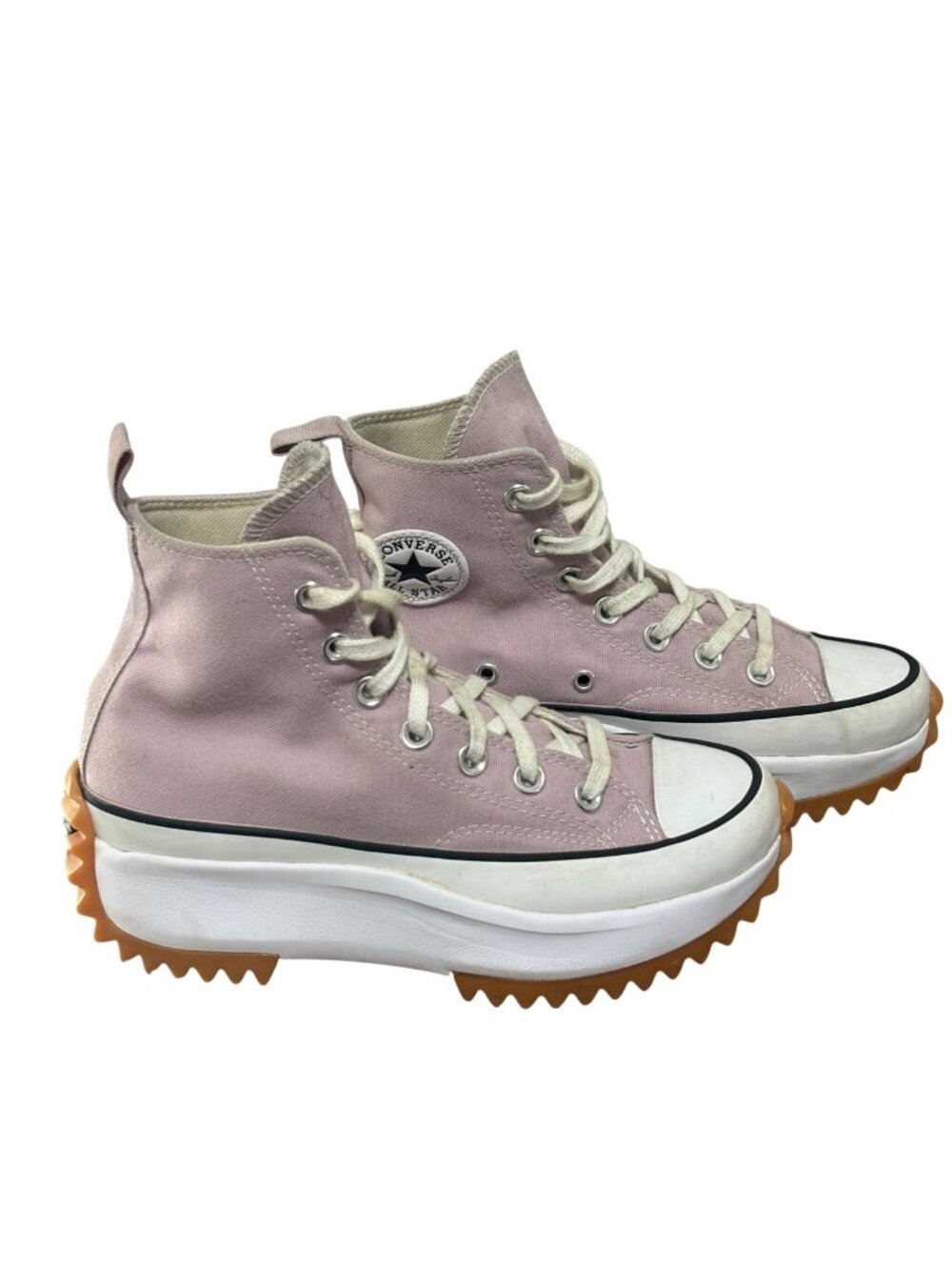 Converse Run Star Hike High Top Pink Canvas Shoes Womens 5.5-Mens 4